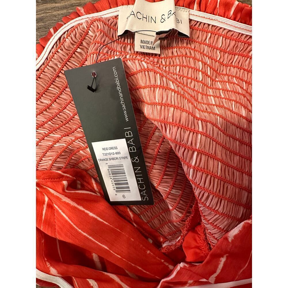 Sachin & Babi Reid Halterneck Midi Dress – Striped Georgette – Size 6 NWT - Picture 9 of 9